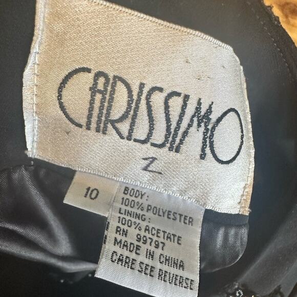 Carissimo Black Beaded Blazer Jacket | Vintage Glam | Size 10 - Picture 5 of 8